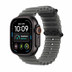 Apple Watch Ultra 4 GPS + Cellular 49mm Black Titanium Case with Translucent Black Ocean Band (MJAY4HN/A)