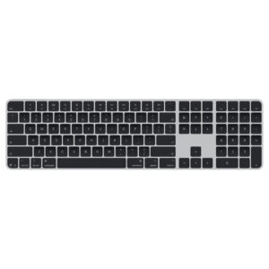 Apple Magic Keyboard with Touch ID and Numeric Keypad for Mac models with Apple silicon (USB-C) – US English – Black Keys (MJM74HN/A)