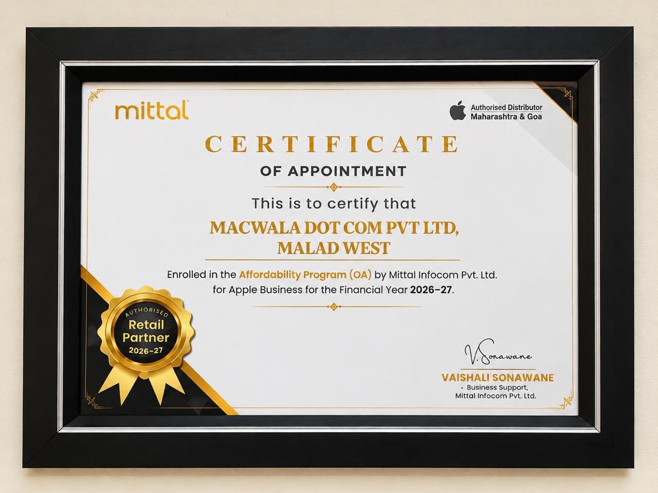Authorised Retail Partner 2026-27