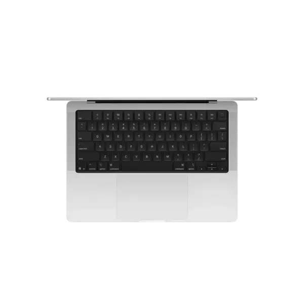 Apple MacBook Pro 14-inch Silver top view
