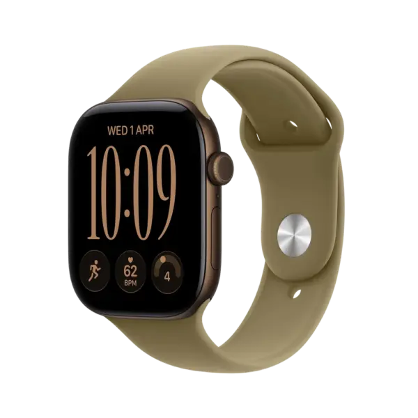 Apple Watch Series 12 Dark Bronze with Olive Sport Band image 1