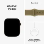 Apple Watch Series 12 Dark Bronze with Olive Sport Band image 3