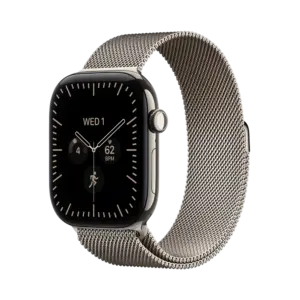Apple Watch Series 12 Natural Titanium with Natural Milanese Loop image 1