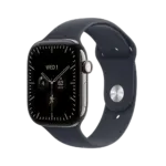 Apple Watch Series 12 Natural Titanium with Navy Blue Sport Band image 1