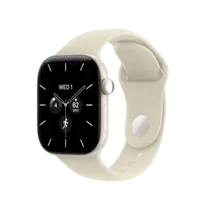 Apple Watch Series 12 Pearl White Ceramic with Sand Sport Band image 1