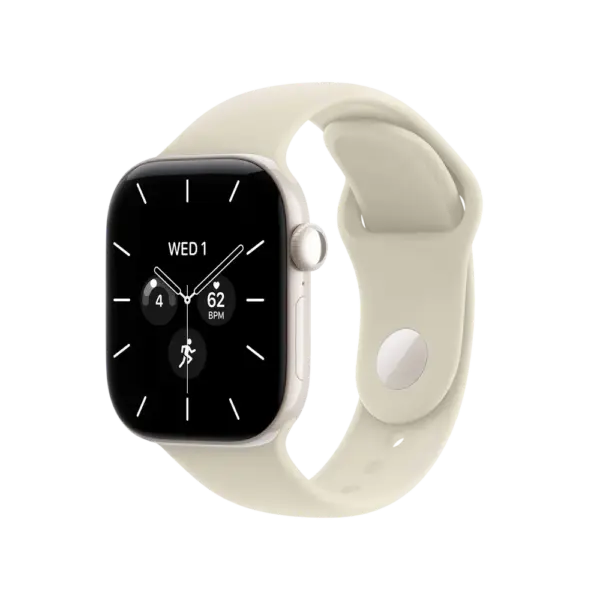 Apple Watch Series 12 Pearl White Ceramic with Sand Sport Band image 1