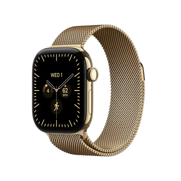 Apple Watch Series 12 Radiant Gold Titanium with Radiant Gold Milanese Loop image 1