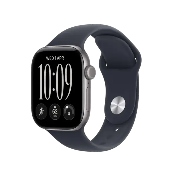 Apple Watch Series 12 Space Grey with Navy Blue Sport Band image 1