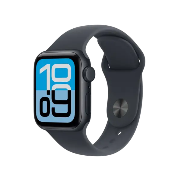 Apple Watch SE 3 Midnight with Navy Blue Sport Band image 1