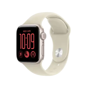 Apple Watch SE 3 Starlight with Sand Sport Band image 1