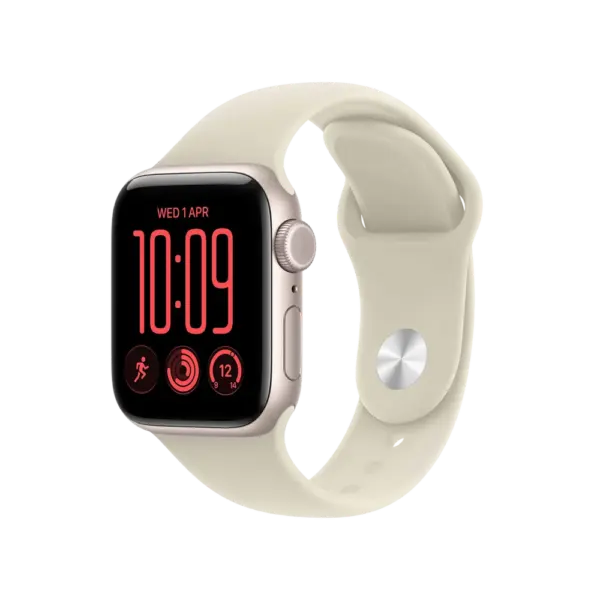 Apple Watch SE 3 Starlight with Sand Sport Band image 1