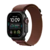 Apple Watch Ultra 4 Black Titanium with Burgundy Alpine Loop image 1