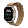 Apple Watch Ultra 4 Natural Titanium with Desert Alpine Loop image 1