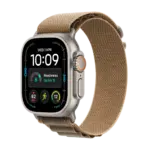 Apple Watch Ultra 4 Natural Titanium with Desert Alpine Loop image 1