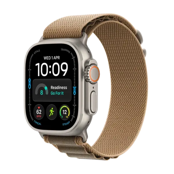 Apple Watch Ultra 4 Natural Titanium with Desert Alpine Loop image 1