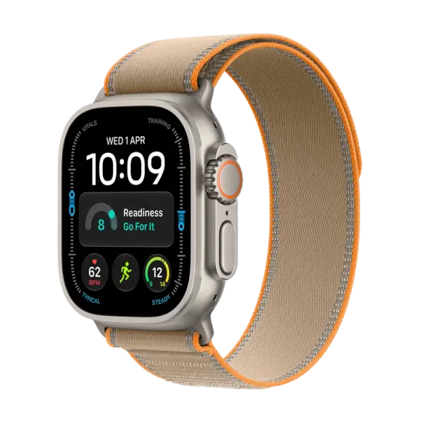 Apple Watch Ultra 4 Natural Titanium with Sand Trail Loop image 1